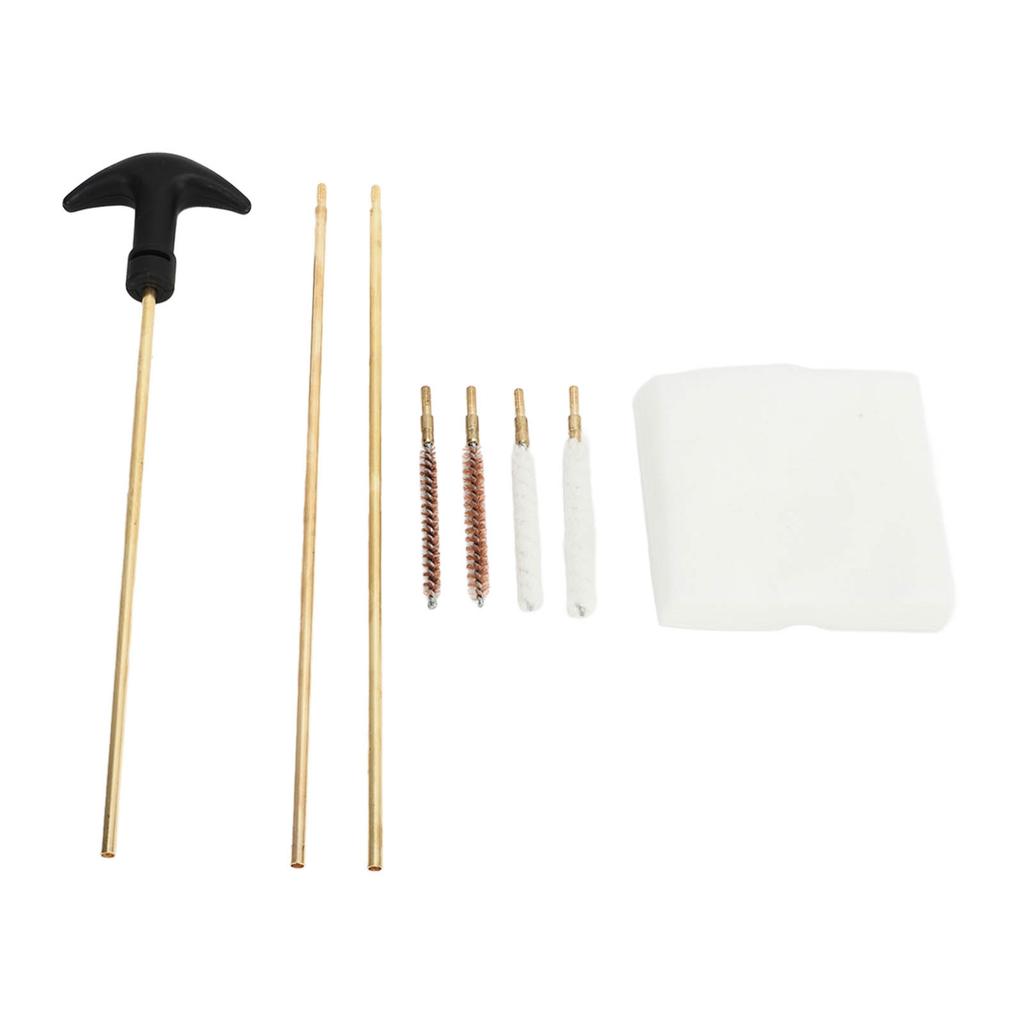 Rengjøringsstangsett for tønner for 0,177 tommer 0,22 tommer kobberrør Bomullsbørstesett for rørstøv