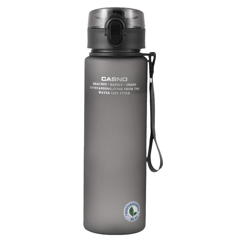 Men's Large Capacity Frosted Sports Water Bottle - Portable Plastic Kettle for Summer Fitness and Travel