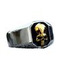 Beier Punk Skull Style Men's Stainless Steel Titanium Ring