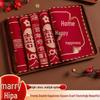 Women's Red Double Happiness Wedding Handkerchief - Bridal Dowry Pre-Wedding Set