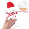 New Year Party Decor Plastic Gingerbread Bottle Transparent Brown Snowman Milk Tea Jar Juice Candy Kettle Xmas Party