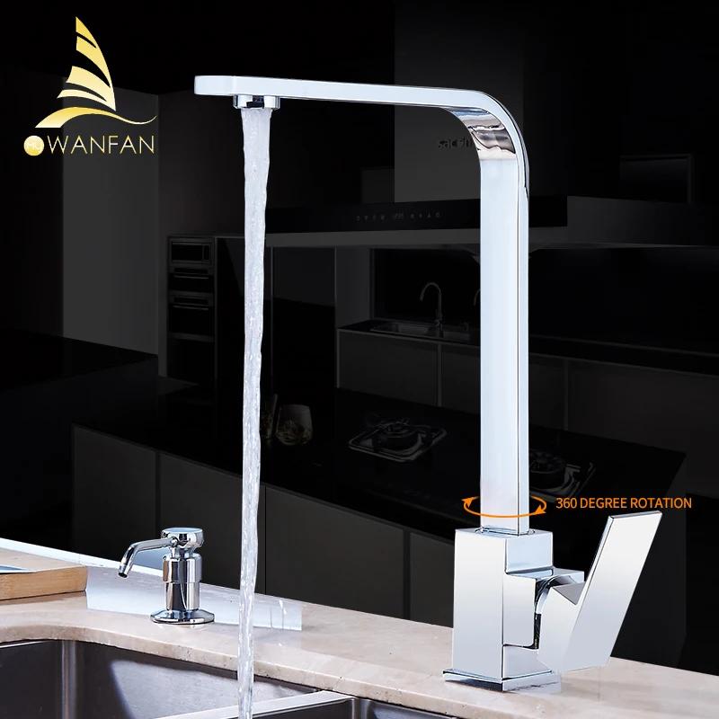 Black Kitchen Faucets Brass Kitchen Sink Water Faucet 360 Rotate Swivel Faucet Mixer Single Holder Single Hole Mixer Tap