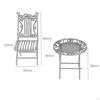 3 Pieces 1/12 Mini Outdoor Desk Chair Table Ornaments Scenes Miniature and for