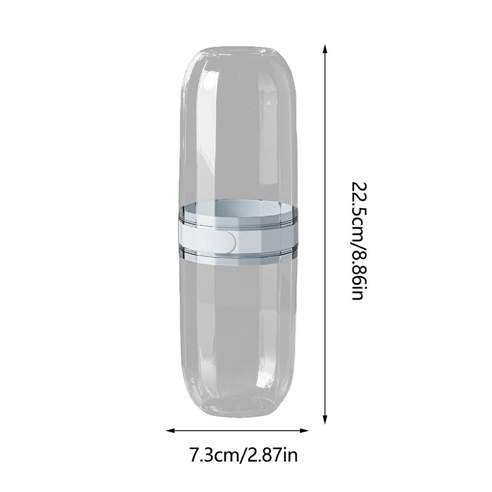 Toothbrush Holder And Rinse Cup Portable Toothpaste Storage Compact Leak Proof Covered Travel Toothbrush Holder For Bathroom