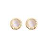 Korean High-End Cat's Eye Stone Simple Retro Stud Earrings for Women