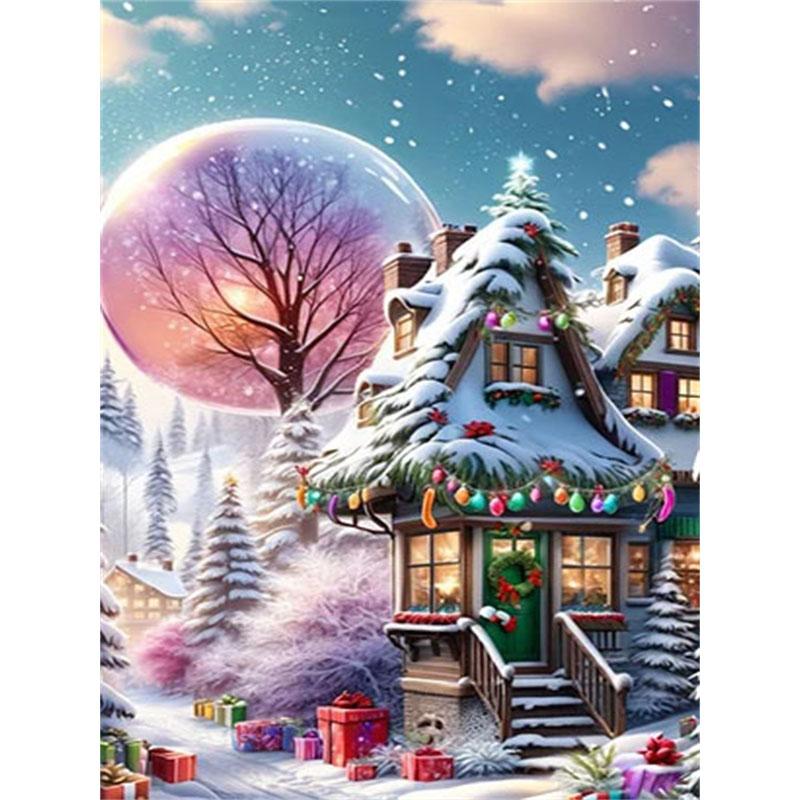 DIY Diamond Painting Warm Home Cross Stitch Kit Mosaic Art Diamond Painting Full Circle/Square Diamond Home Decoration