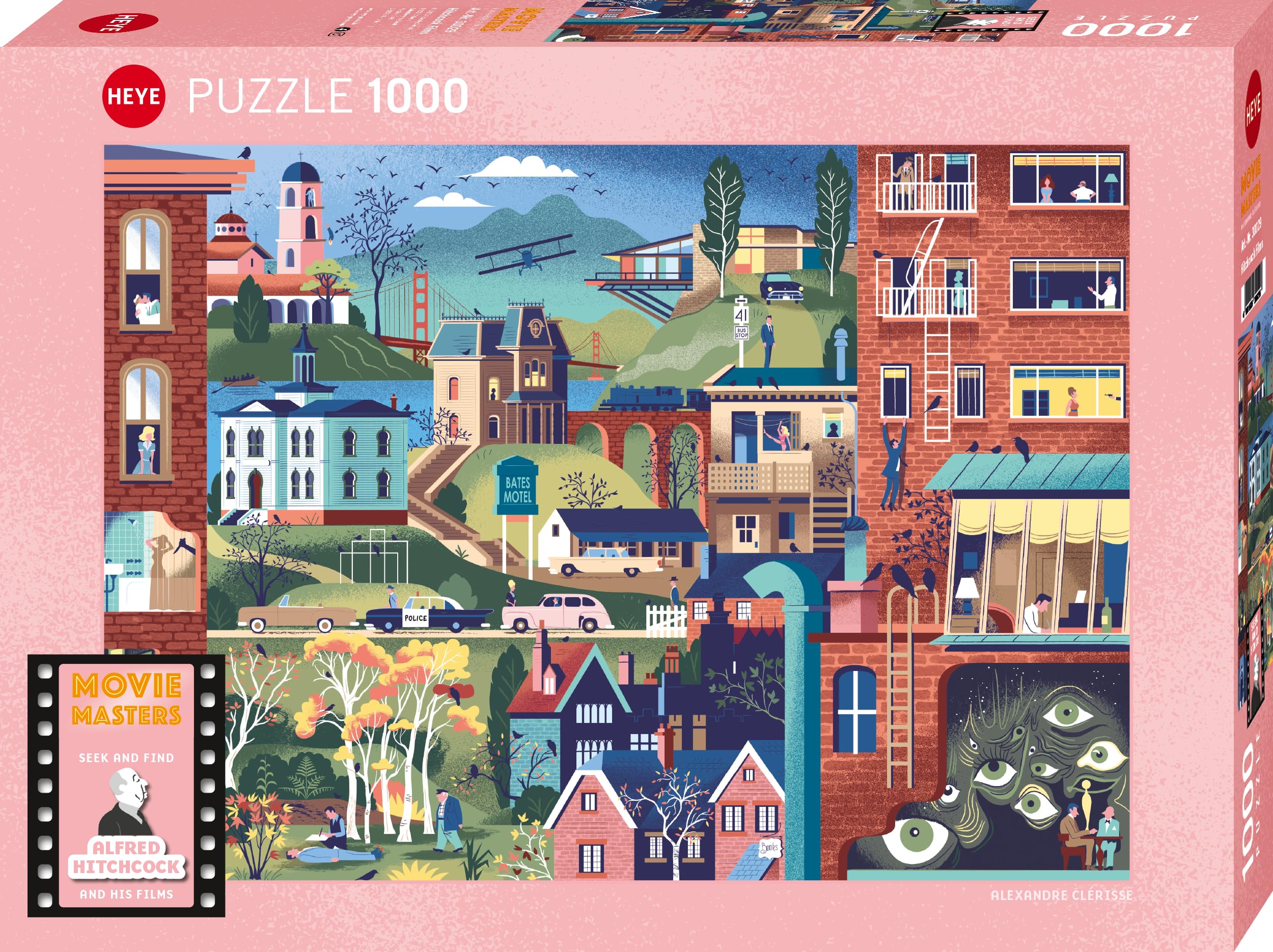 

1000 pieces HEYE Puzzle Hitchcock Films 30029 50×70cm