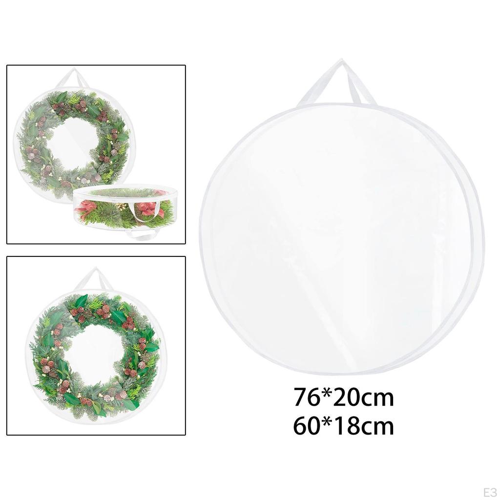 Christmas Wreath Storage Bag, Bag of Dual Zipper, Container for