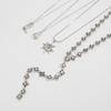 Temperament Light Luxury Metal Flower Chain Long Necklace, Ethnic Style Sun Flower Boots Pendant Necklace