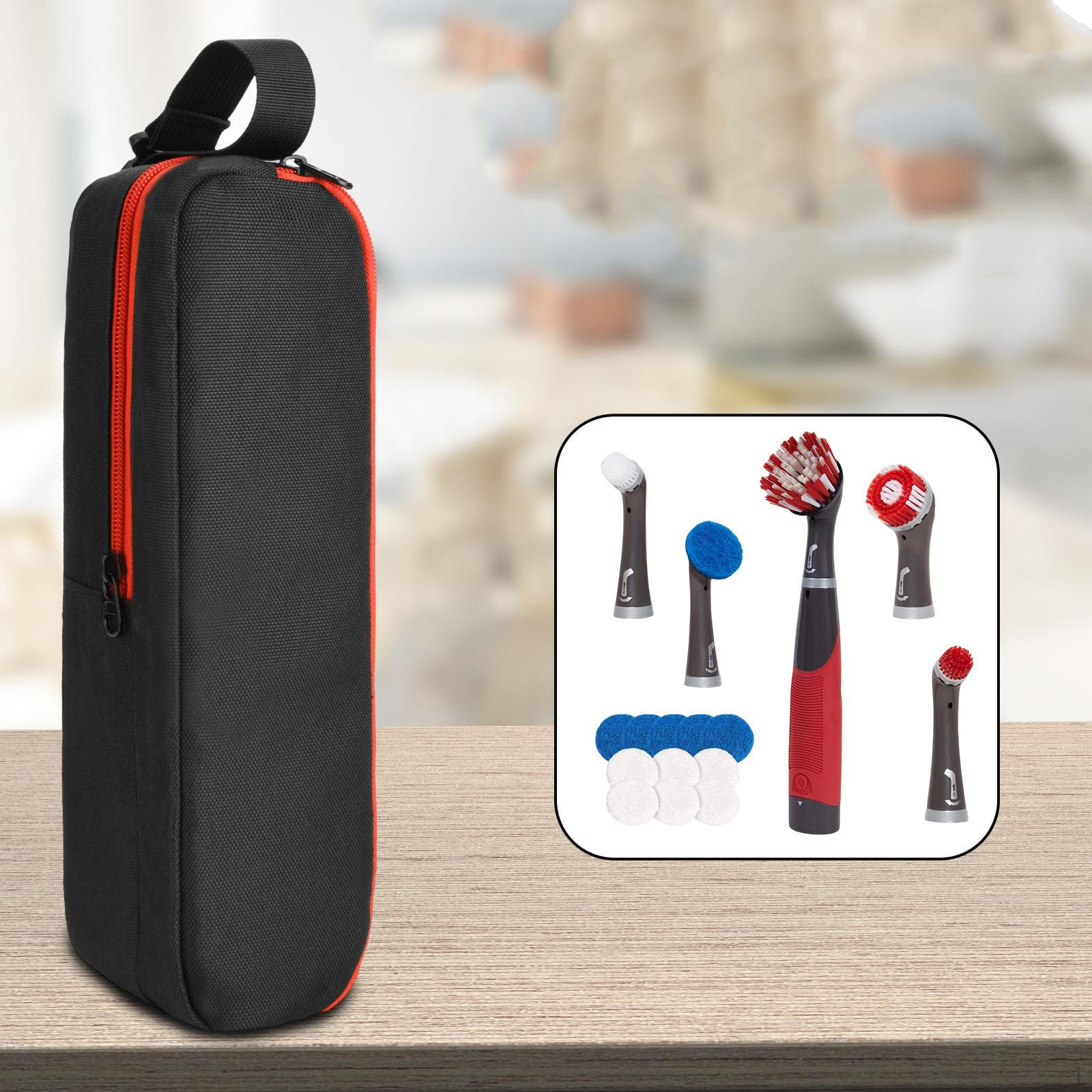 

Scrub Brush Cleaner Carrying Case with Pocket Hanging Bag Reusable Lightweight Pouch Adjustable