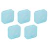  Pcs Small Plastic Box Transparent Blue Multifunctional Dust Prevention Clear Container for Handicr