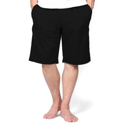 Fleece Plain Half [Stayland] T/C Shorts, Sweatpants, (5L, Black)