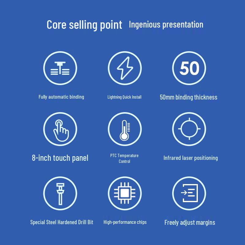 Kemi CM-3801 Automatic Financial Document Binding Machine