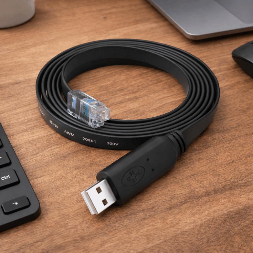 Extension Line RS232 Console Cable Stable Connections Serial Adapter  Laptop Computer