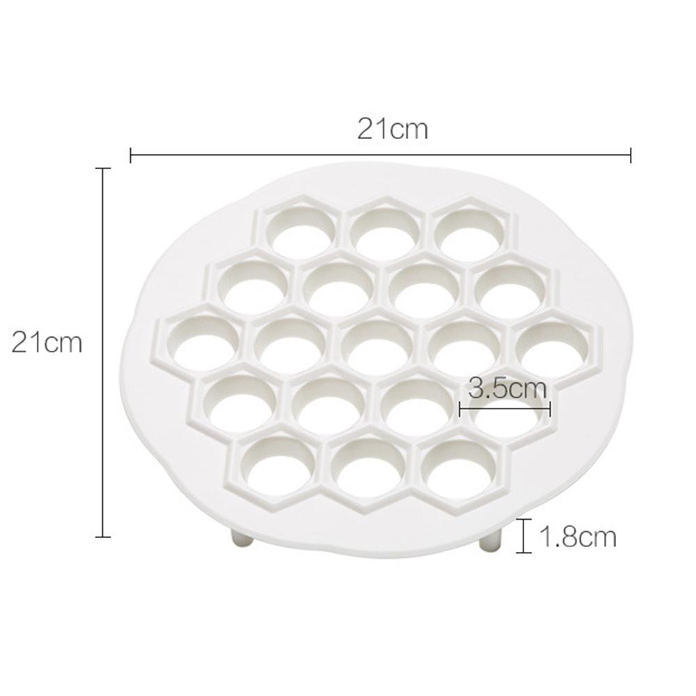 19 Hål Kökstillbehör Degpress Raviolitillverkningsform Dumplingform Tillverkare DIY-tillverkare Dumplingform Pastaform