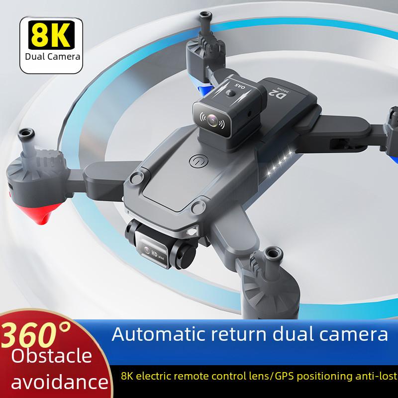 Js22 Foldable Obstacle-avoidance Drone With Hd Camera Colorful Lights Four-axis Remote Control Aircraft