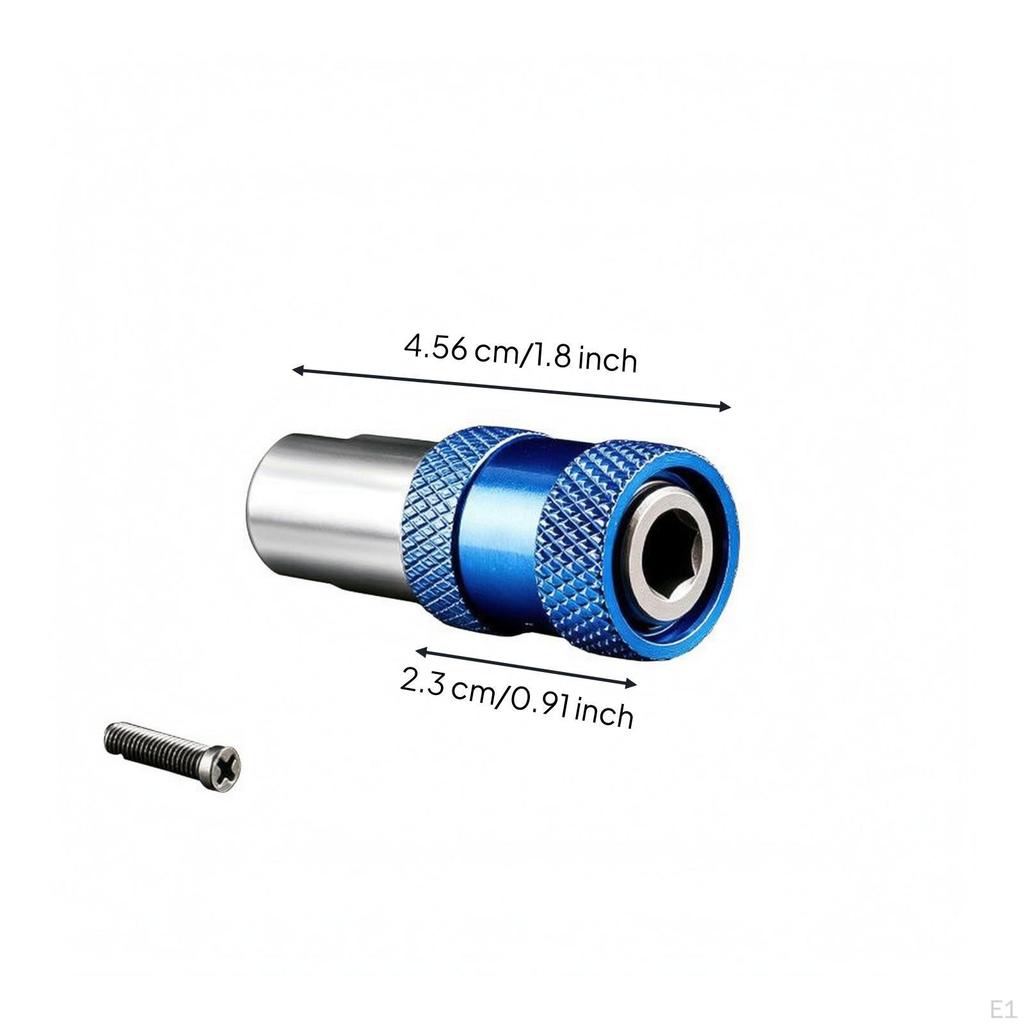 DrilltoScrewdriver Adapter Alloy Tool Steel Drill Socket Knurled Grip