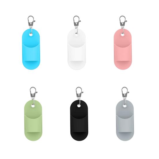 Silicone Lipstick Keychain Holder Bright Colors Lipstick Holder Bag Charm Keyring Easy Bag Attachment