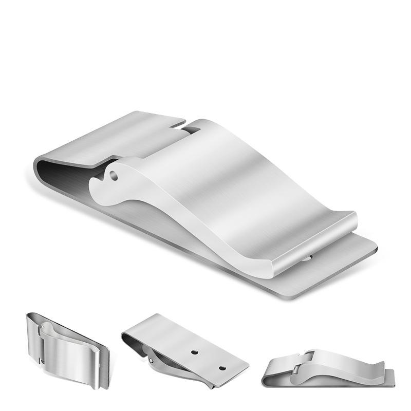 Portamonete Portafoglio in Acciaio Inossidabile - Mini Fermasoldi Metallico Porta Regalo