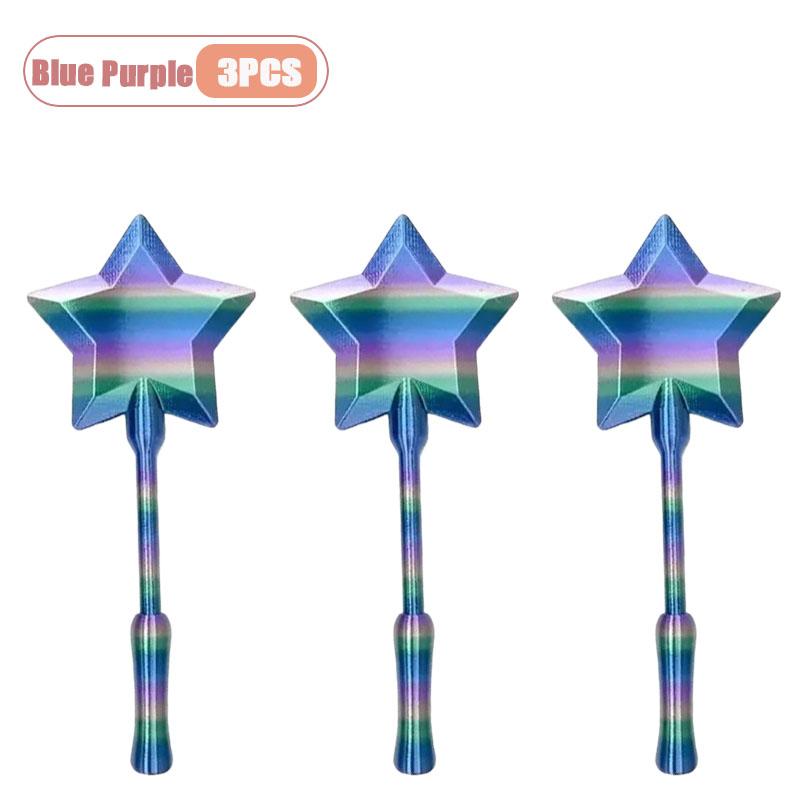 3D Printed Magic Wand Credit Card Holder with Tap Payment Portable Lightweight Funny Star Wand Style Card Stand Novelty Gift