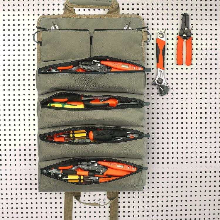 Tool Roll Bag Tool Roll Up Pouch Bag Tools Tote Bag Pockets Tool Pouch Sling