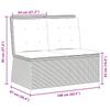 Garden Bench Light Grey Poly Rattan