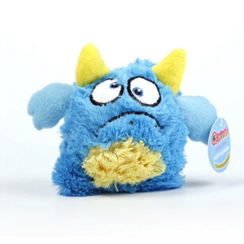 

Плюшевая игрушка для собак в форме монстра — устойчивая к укусам, интерактивная и издающая звук игрушка для умственной и физической стимуляции L(12cm/4.8in) синий