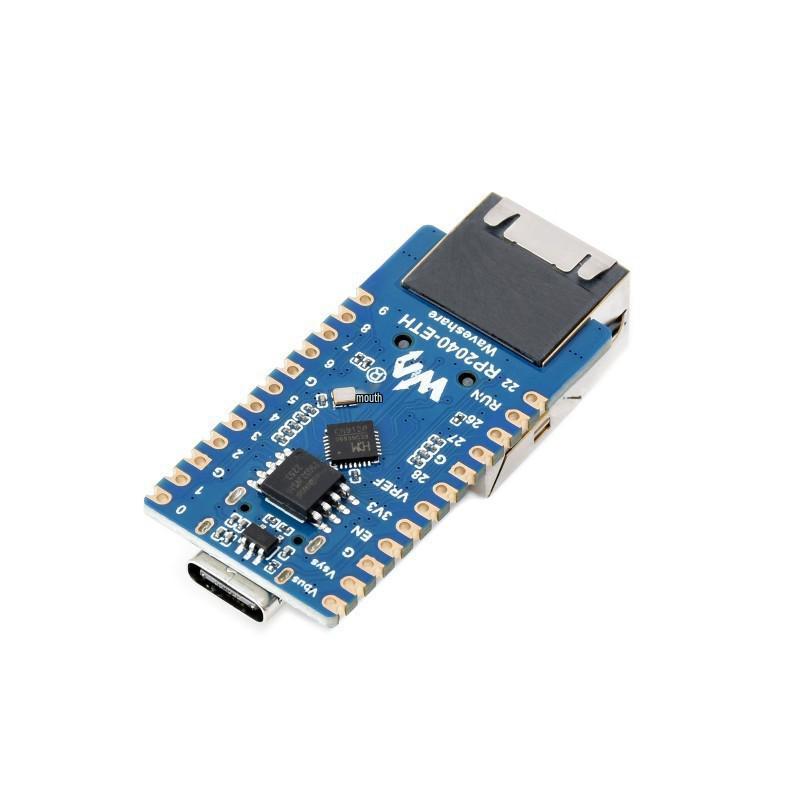 RP2040-ETH Ethernet Development Board: Raspberry Pi Microcontroller Module with Network Port