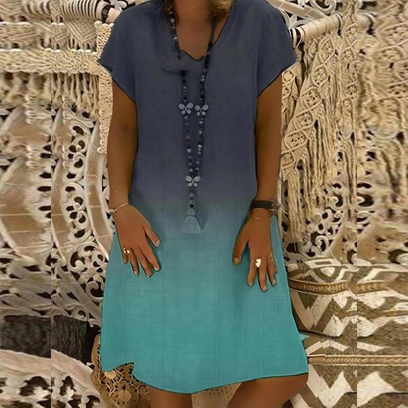 Rochii de seară pentru femei, cu imprimeu retro, elegante, de vară și primăvară, cu mânecă scurtă, cu guler îngust, casual