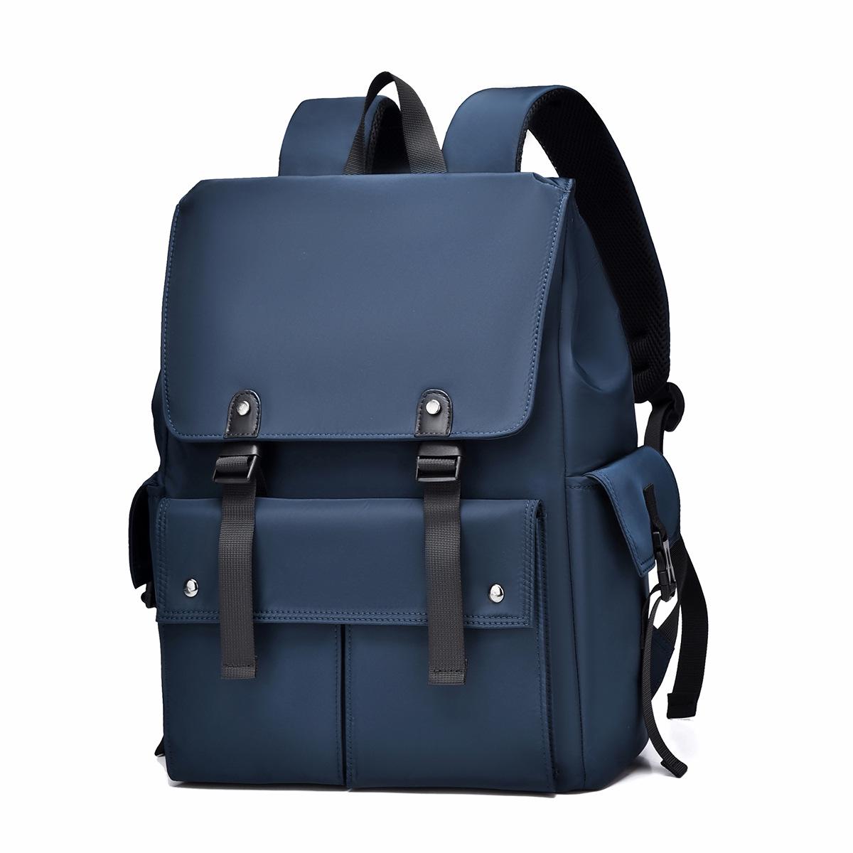 

Men s High-End Large Capacity Business Laptop Backpack with Logo синий