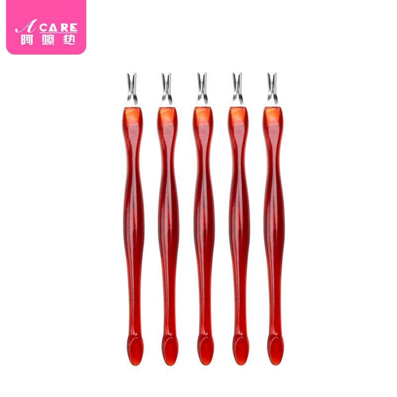 

Nipper for Removing Dead Skin A1zoq001-Shovel Knife for Removing Dead Skin Push Fork Sharp Double-Headed Manicure Handy Gadget Silicone Manicure Brown Long Handle 5 Pieces