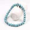 Natural Stone Elastic Bracelet 6mm Charm Men Black Lava Blue Beads Strand Bracelets for Women Yoga Meditation Jewelry pulseira