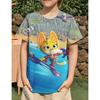 Summer 3DPrinting The Creature Cases Children's animated series Tops Anime T-shirt Sam Snow and Kit Casey Cartoon Print Casual   Cute T-shirt