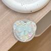 Korean Heart Bow Rhinestone Magnetic Desktop Phone Stand with Airbag Folding Finger Ring
