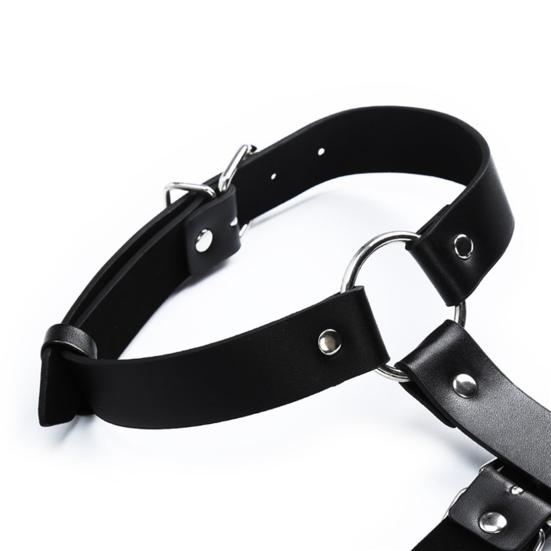 Nastavitelný kožený postroj Body Restraint Bondage popruh pro dospělé sexuální hračky