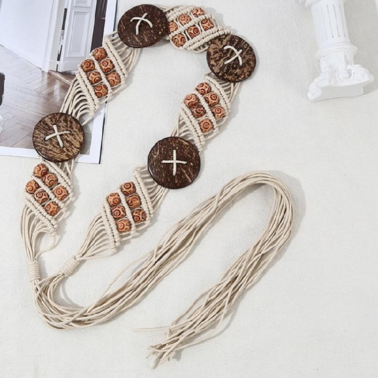 Women Dress Decorative Belt Bohemian Style Fringed Belt Girl Dress Accessories