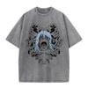 Anime Jujutsu Kaisen T-skjorter Vintage Vasket T-skjorte Harajuku Oversize Bomulls-T-skjorte Bomull Mote Streetwear Unisex Topp