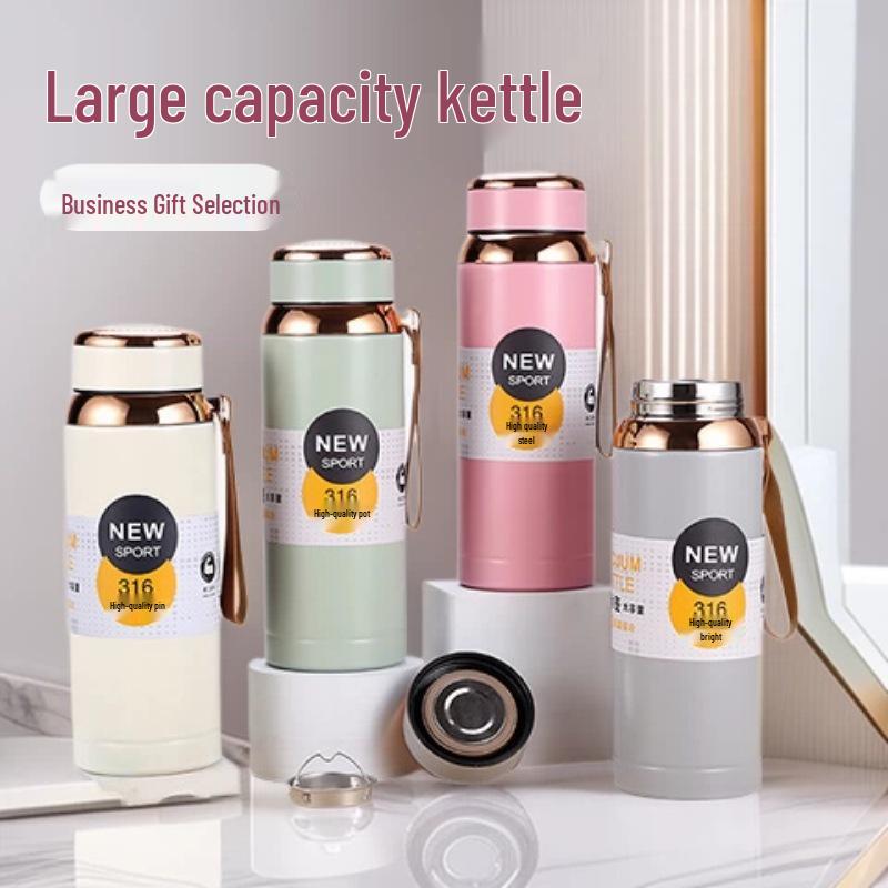 High-End Starry Sky 304 Stainless Steel Thermos Mug for Home, Office & Outdoor 800ml розовый