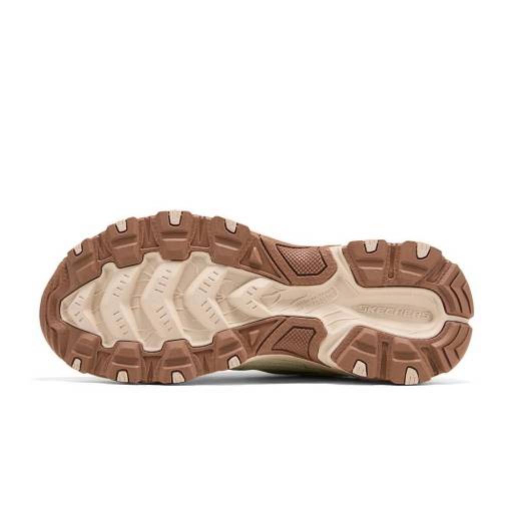 Skechers Outdoor Leather Cloud Wild Comfortable Durable Wear-Resistant Breathable Supportive Lightweight Rebound Low-Top Hiking Shoes 180378-OWBR