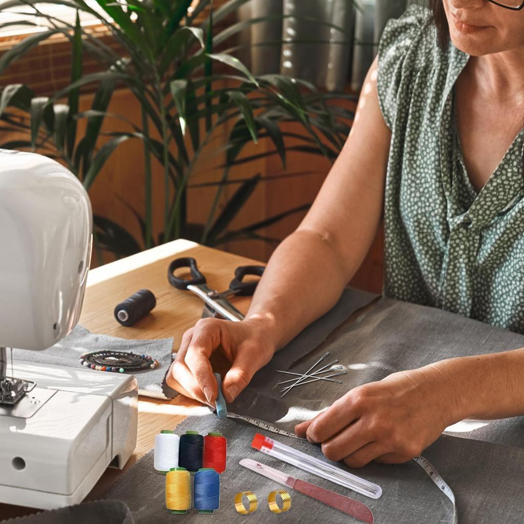 36pcs Sewing Needles Large Eye Needles with Thread Multi Size Clothing Sewing Embroidery Cross Needle Kits Needle Sewing Tool