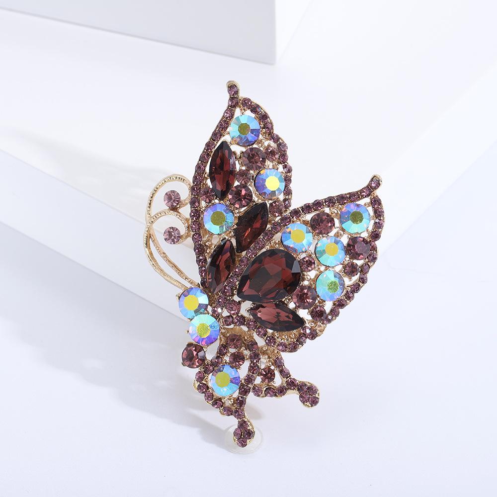 

Интернет знаменитость роскошная полная бриллиантовая бабочка брошь девушка милая булавка мода популярные аксессуары для корсажа