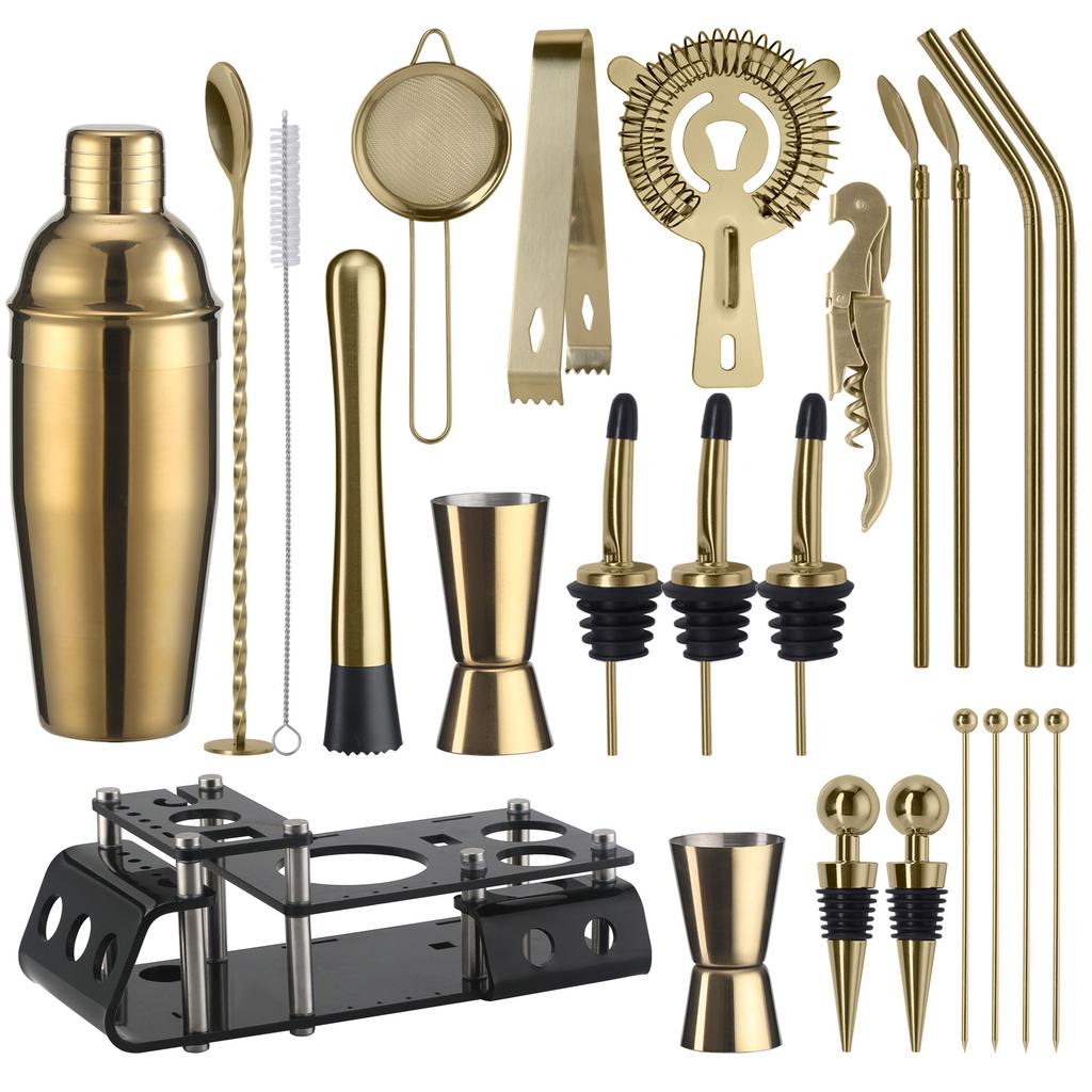 Cruiser Bartender 24-teiliges Set, Shakerglas, Mischglas, Cocktail-Barwerkzeuge, Weinset, Barkeeper-Set