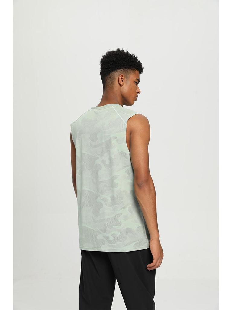 Men's Quick-Dry Sleeveless Sports Tank for Summer Training and Basketball