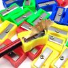 5/28pcs Plastic Manual Pencil Sharpeners, Colorful Single Hole, Portable for School, Office, Students Stationery Supplies YMY