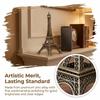 Bronze Tone Paris Eiffel Tower Figurine Statue Exquisite Craft Stylish Building Model Miniature Replica Creative