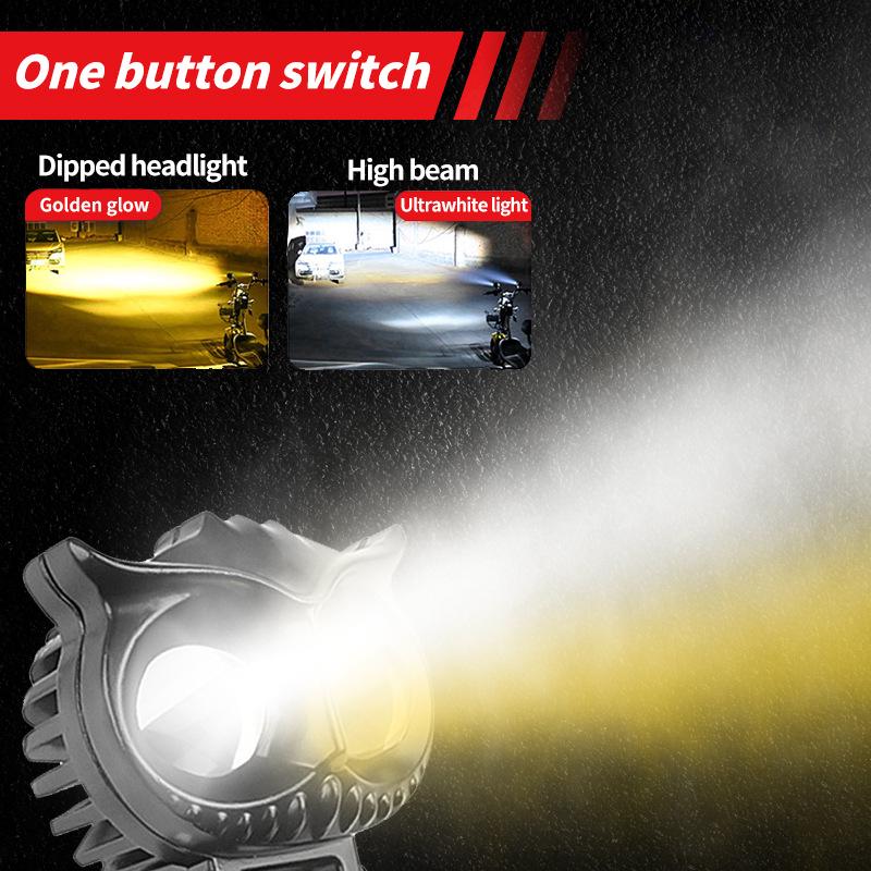 Owl LED Motorcycle Fog Light Spotlight DC 12-85V