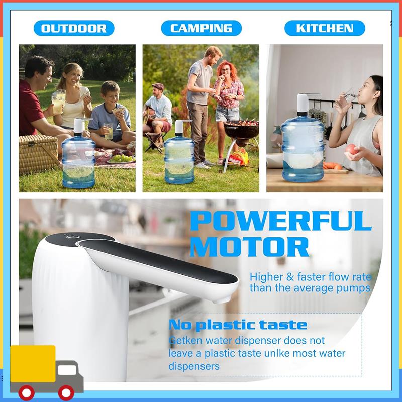 5 Gallon Bottle Water Dispenser Pump - Automatic Drinking Water Jug Dispenser With USB Charging, Portable Electric, Easy To Use
