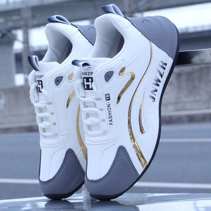 Men's Waterproof Leather Sneakers - Non-slip, Casual Autumn/Winter Travel Shoes 2024