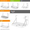 Stainless Steel Clothes Drying Rack For Home And Laundry Use