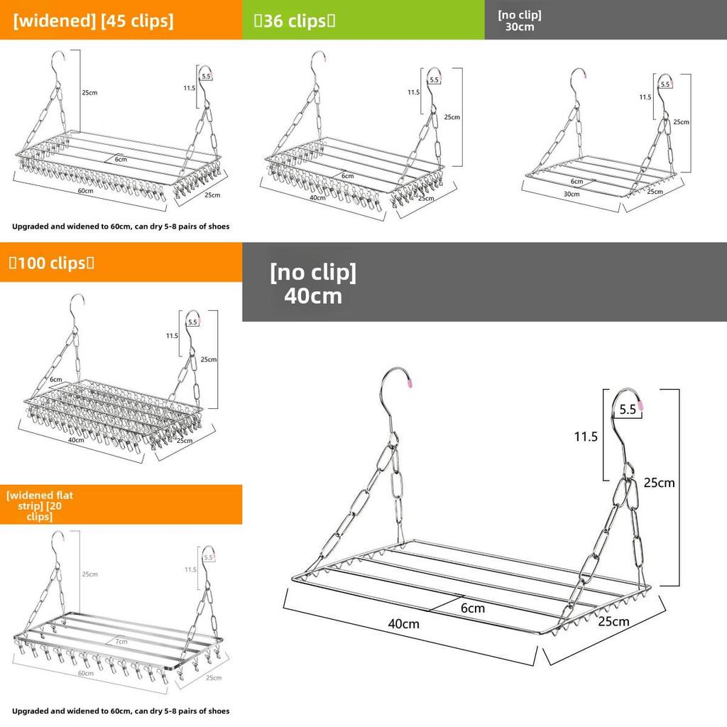 Stainless Steel Clothes Drying Rack For Home And Laundry Use